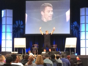 tony robbins on stage